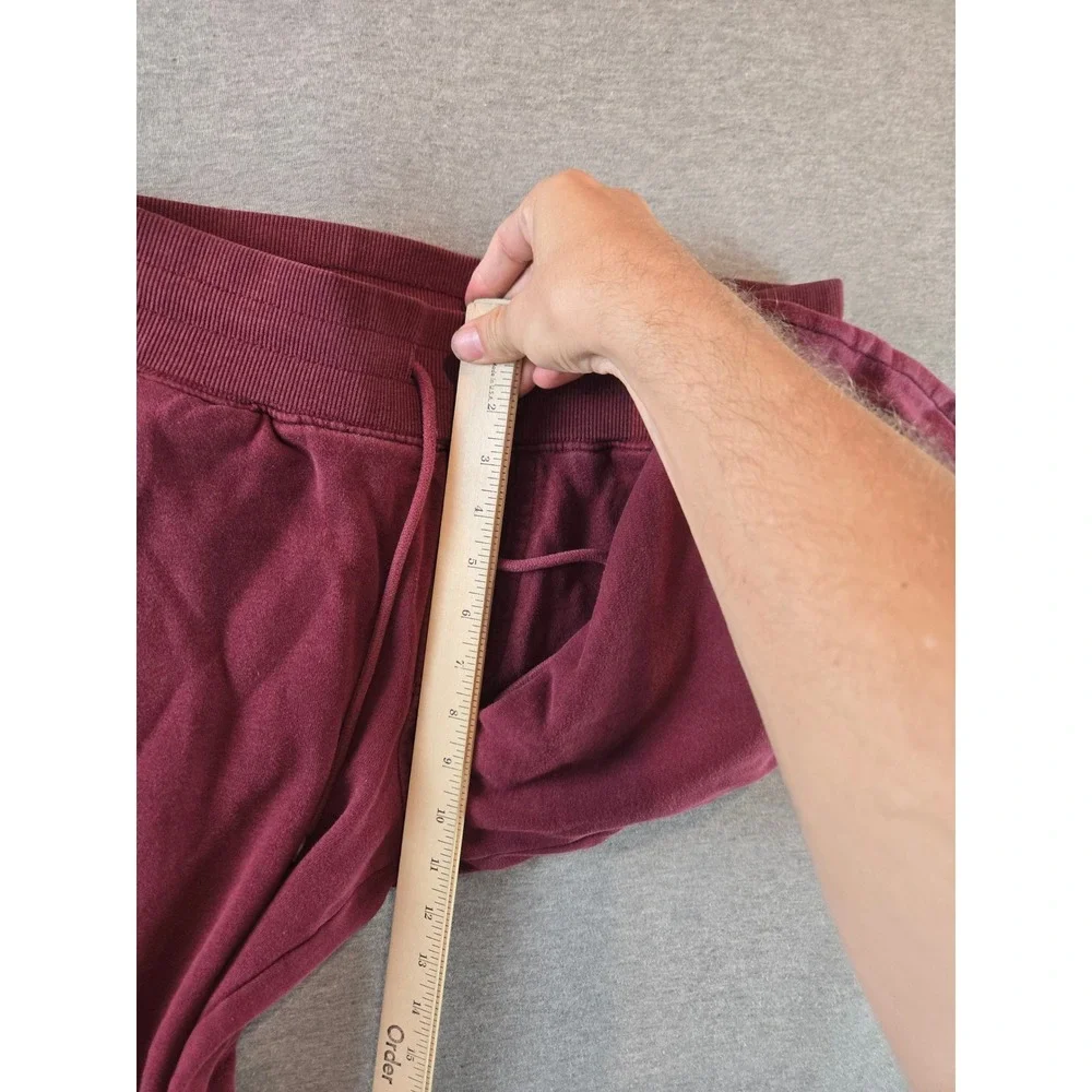 True Religion Jogger Sweatpants Mens‎ Small Burgundy Logo HS Relaxed Streetwear